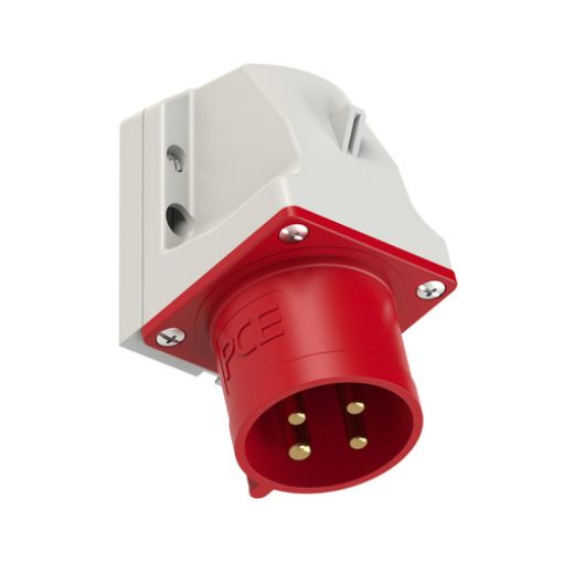 Picture of 524-6 Male Socket 4P 32A 400V 6h IP44