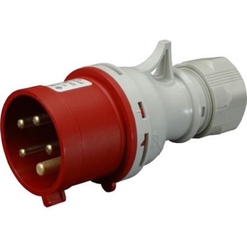Picture of IVNO1653 Male Plug 5P 16A 400V 6h IP44 with Phase Reversal
