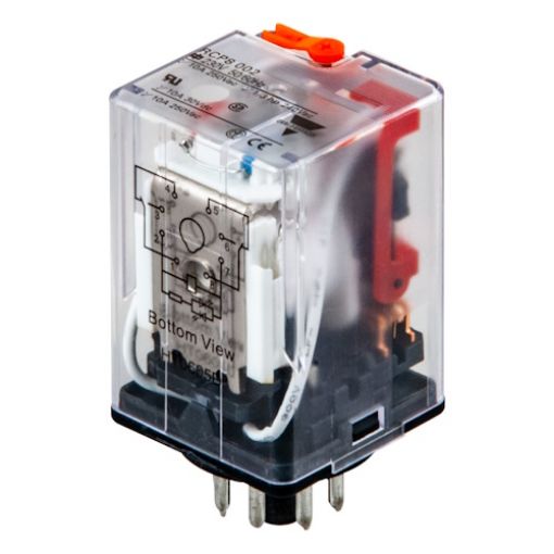 Picture of 8-Pin Lamp Type Relay 24VAC 2C/O 10A RCP800224VAC