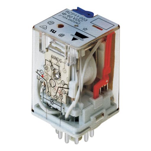 Picture of 11 Pin Lamp Type Relay 24VDC 3C/O 10A RCP1100324VDC
