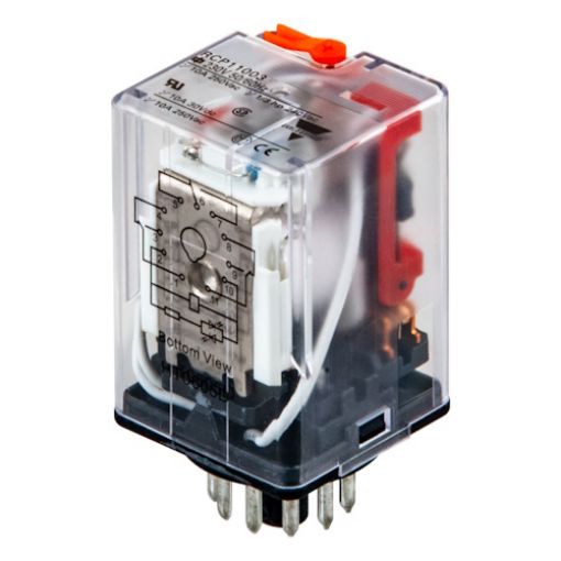 Picture of 11 Pin Lamp Type Relay 48VAC 3C/O 10A RCP1100348VAC