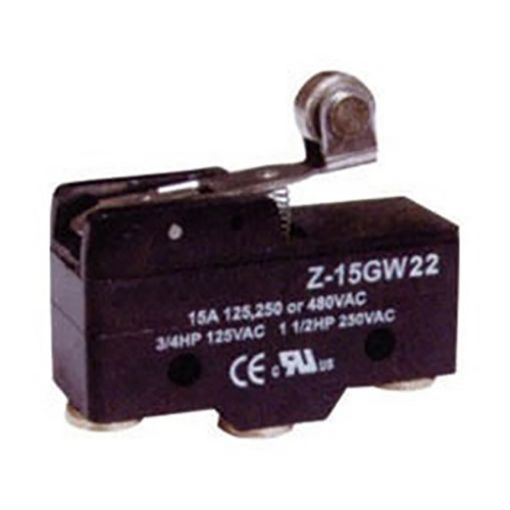 Picture of Mini Limit Switch with Short Blade with Peach 15A 125/250VAC Z-15G09-B