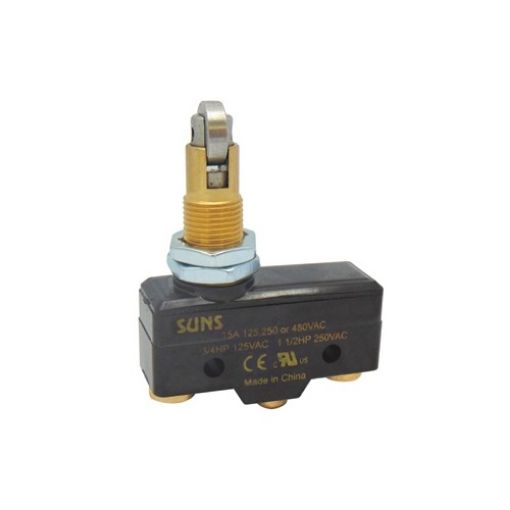 Picture of Mini Limit Switch with Vertical Roller Lever and Nut 15A 125/250VAC Z-15GQ21-B