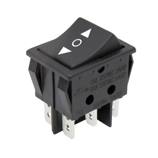 Picture of Rocker Switch Large 6P (ON)-OFF-(ON) 16A/250V PS8C-5