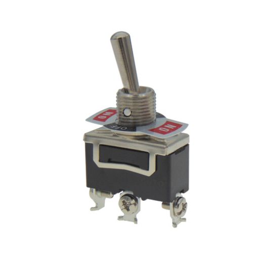 Εικόνα της Διακόπτης με Λεβιέ (Toggle) ON-OFF-ON 1P 15A/250V T-1327