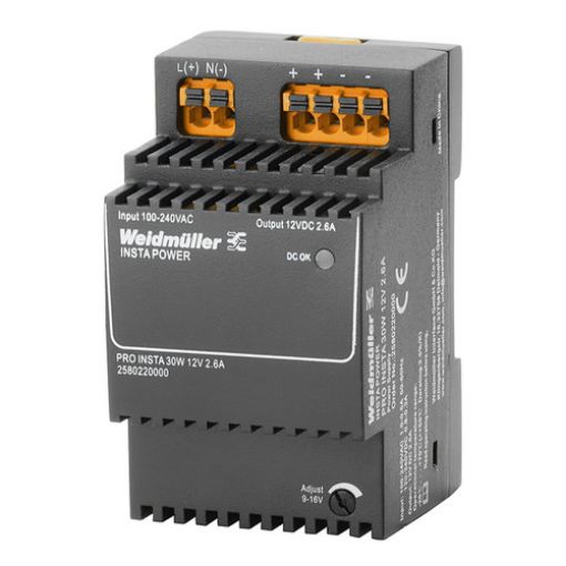 Picture of PRO INSTA 30W 12V 2.6A Rail Power Supply 2580220000