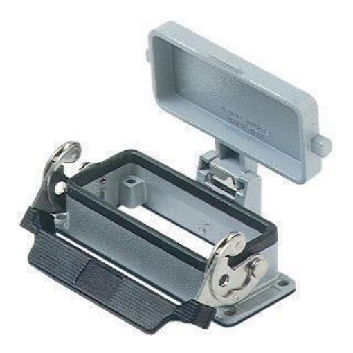 Picture of CHI 16 LS Metal Panel Socket with Cover 16P