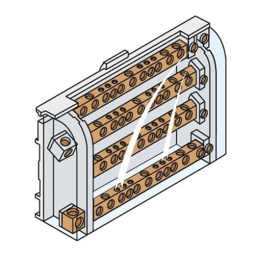Picture of AD1027 Distribution Block 4P 160A