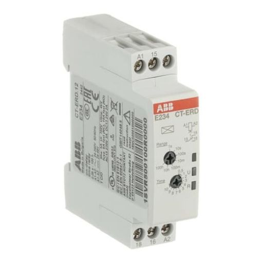 Picture of CT-ERD.12 Time Relay ON DELAY 0.05s-100h 24-240VAC/24-48VDC 1C/O 6A