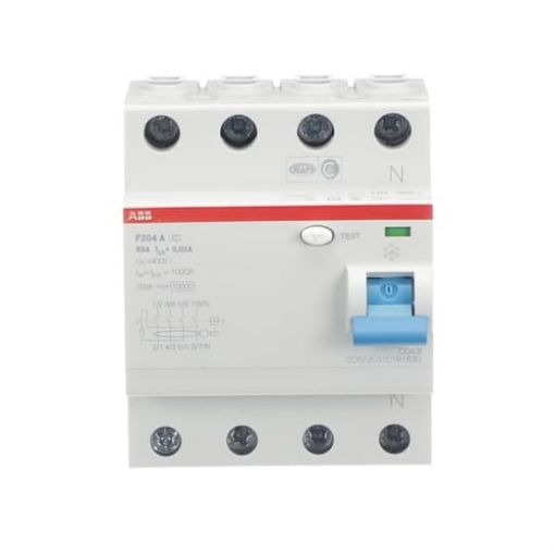 Εικόνα της F204A-63A/0,03 Ρελέ Διαρροής 4P 63A 30mA Τύπου A