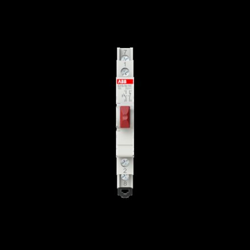 Picture of E215-16-11C Rail Push Button Red 1NO+1NC