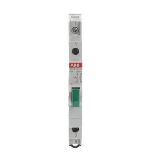 Picture of E215-16-11D Rail Push Button Green 1NO+1NC