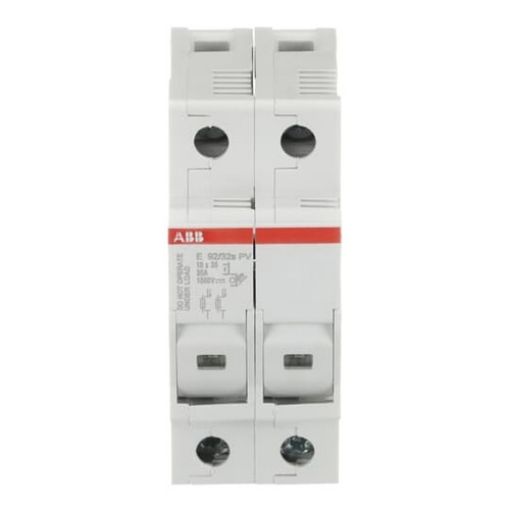Picture of E92/32PVs Fuse Disconnector 10x38 2P 32A 1000VDC with Blown Fuse Indicator