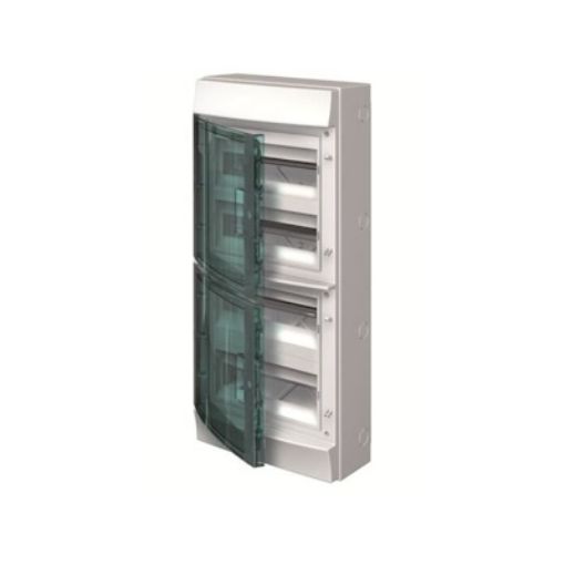 Picture of CU1207 Waterproof Wall Mounted Panel 4x12 IP65 320x735x155mm Transparent Door