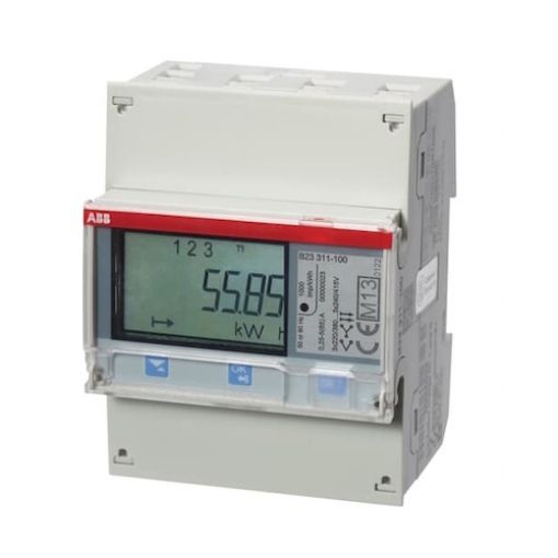 Εικόνα της B23-311-100 Τριφασικός Μετρητής Ενέργειας Ηλεκτρονικός Απευθείας Σύνδεση 65A (SILVER)