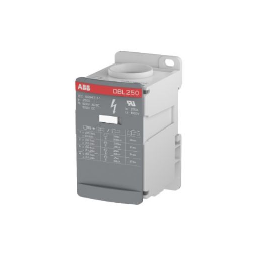 Picture of DBL250 Distribution Block 1P 250A 1x120mm²/2x35mm²/5x16mm²/4x10mm²