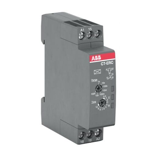 Picture of CT-ERC.12 Time Relay ON DELAY 0.05s-100h 24-240VAC/24-48VDC 1C/O 4A