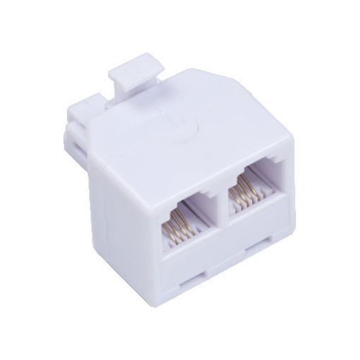 Picture of RJ11 (6P4C) 1 Male to 2 Female Adapter