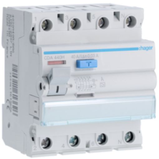 Picture of CDA440H 4P 40A 30mA Type A Leakage Relay