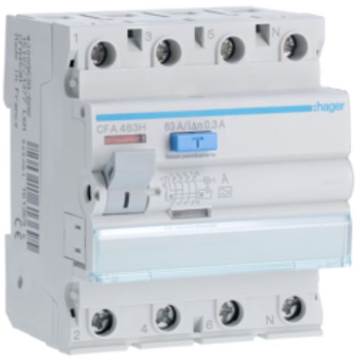 Picture of CFA463H Leakage Relay 4P 63A 300mA Type A