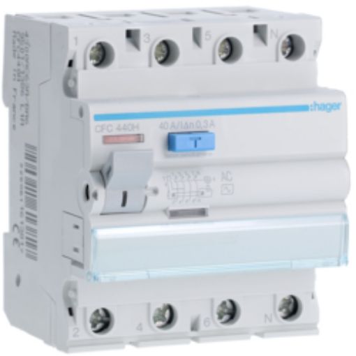 Picture of CFC440H Leakage Relay 4P 40A 300mA AC Type