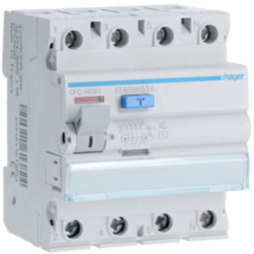 Picture of CFC463H Leakage Relay 4P 63A 300mA AC Type