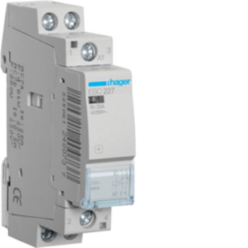 Picture of ESC227 Rail Mount Power Relay 1NO+1NC 25A 230VAC