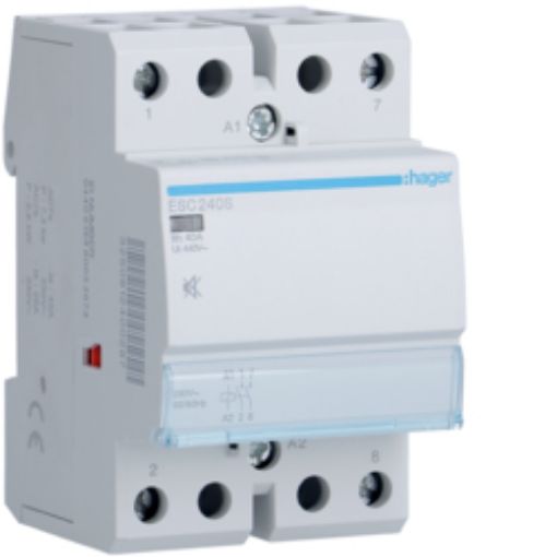 Picture of ESC240S Rail Mount Power Relay 2NO 40A 230VAC Silent