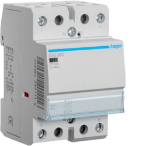 Picture of ESC263 Rail Mount Power Relay 2NO 63A 230VAC