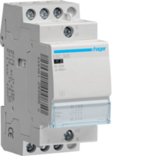 Picture of ESC325 Rail Mount Power Relay 3NO 25A 230VAC