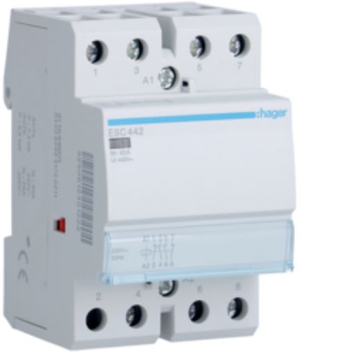 Picture of ESC442 Rail Mount Power Relay 2NO+ 2NC 40A 230VAC