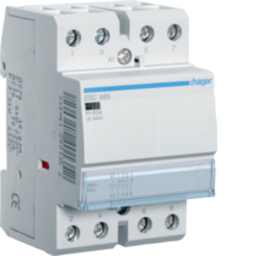 Picture of ESC465 Rail Mount Power Relay 2NO+ 2NC 63A 230VAC