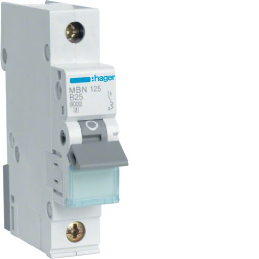 Picture of MBN125 Miniature Circuit Breaker 1P 25A B 6kA