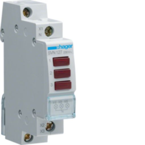 Picture of SVN127 Triple Indicator Light Red
