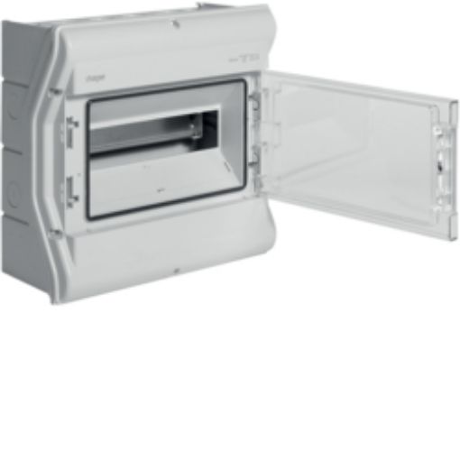 Picture of VE112N VECTOR Wall Mounted Waterproof Panel 1x12 IP65 310x302x151mm Transparent Door