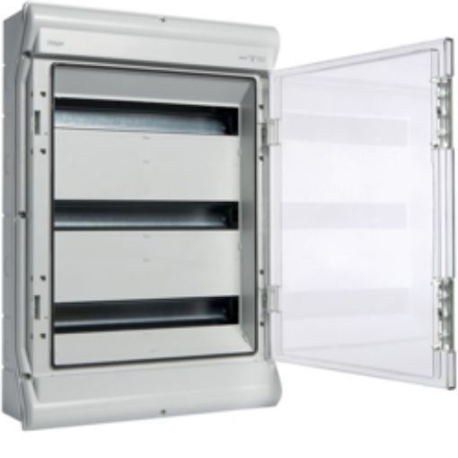 Picture of VE318N VECTOR Wall Mounted Waterproof Panel 3x18 IP65 418x602x151mm Transparent Door