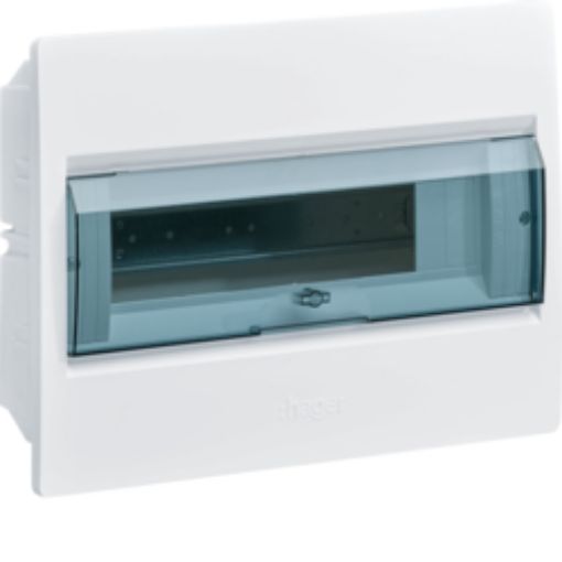 Εικόνα της VR112TD COSMOS Πίνακας Χωνευτός 1x12 318x208x72mm Διάφανη Πόρτα