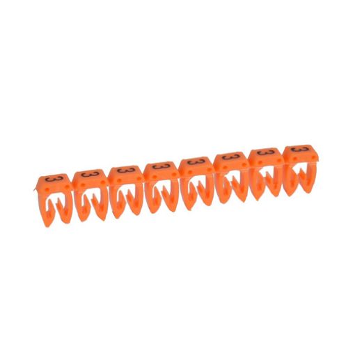 Picture of Cable Marking 0.5-1.5mm² "3" Orange CAB3 038213