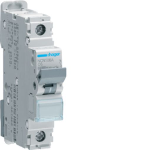 Picture of NCN106A Miniature Circuit Breaker 1P 6A C 10kA