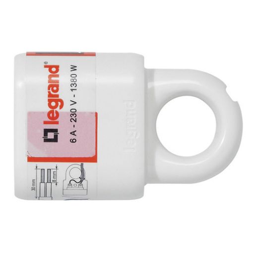 Picture of Plug Bipolar Female 6A White with Ring 050166