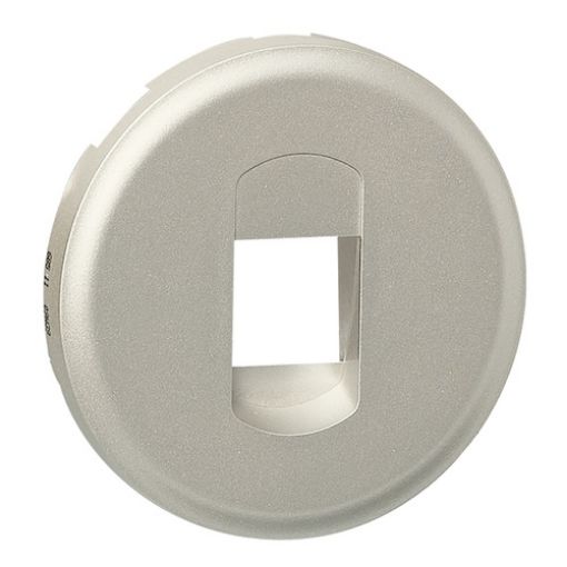 Picture of Single Speaker Socket Plate Titanium Celiane 068511