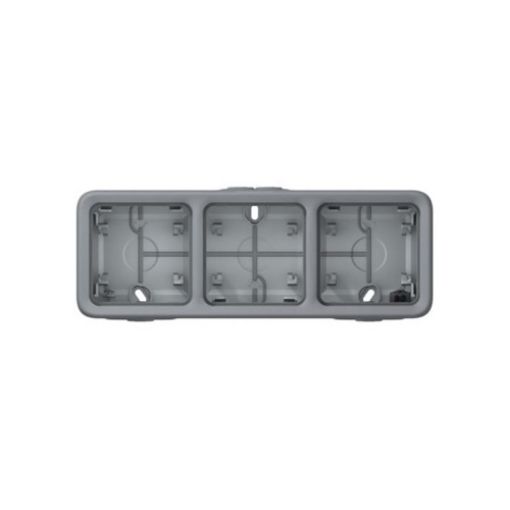 Picture of Wall Mounted Box 3 Positions Horizontal IP55 Gray PLEXO 069680