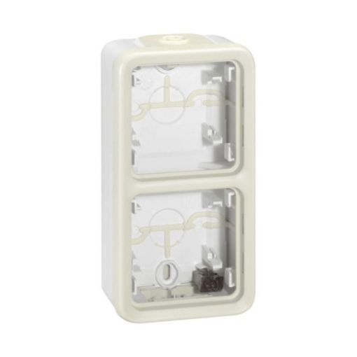 Picture of Wall Mounted Box 2 Positions Vertical IP55 White PLEXO 069691