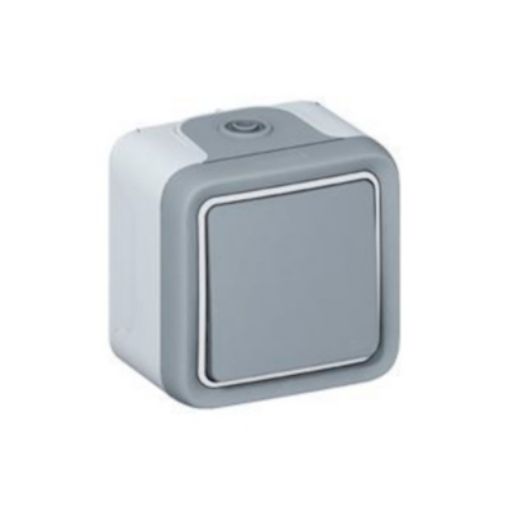Picture of A/R Switch Wall Mounted Gray IP55 Complete PLEXO 069711