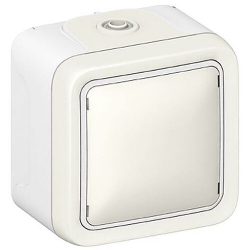 Picture of A/R Switch Wall Mounted White IP55 Complete PLEXO 069751