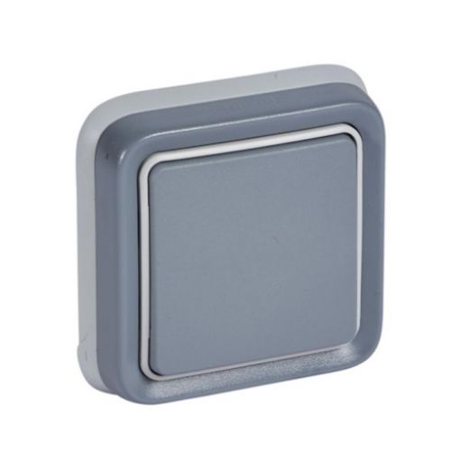 Picture of A/R Switch Recessed Gray IP55 Complete PLEXO 069812
