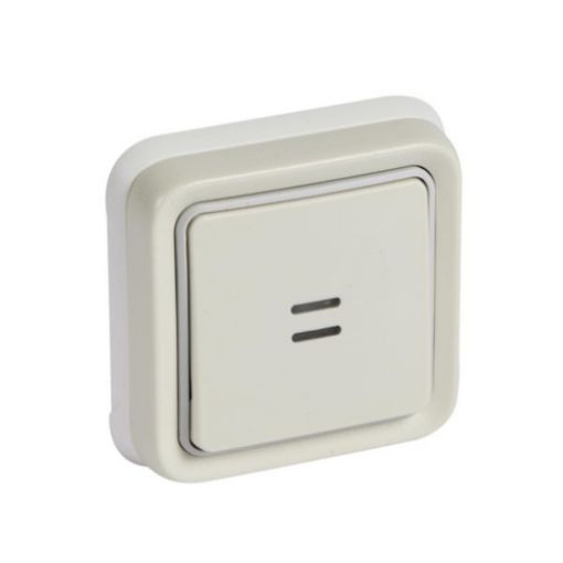 Picture of Illuminated Recessed Push Button White IP55 Complete PLEXO 069862