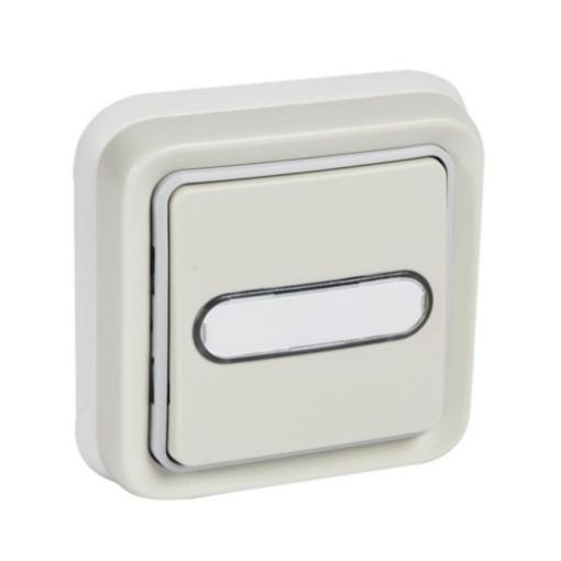 Picture of Button with Inscription 12V Illuminated Recessed White IP55 Complete PLEXO 069865