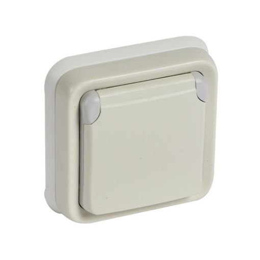 Picture of Schuko Recessed Socket White IP55 Complete PLEXO 069868