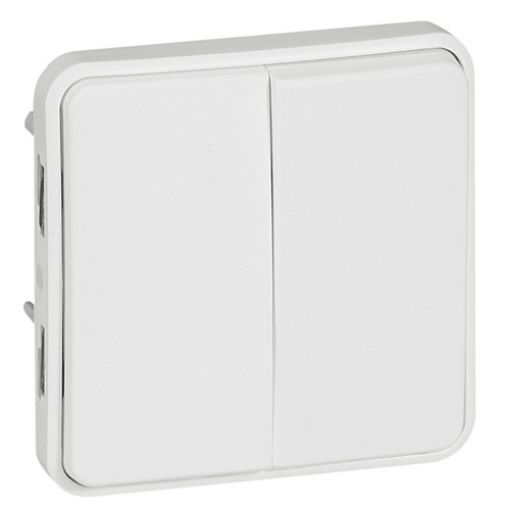 Picture of Double A/P Switch Mechanism Antimicrobial IP55 Artic Plexo 070726